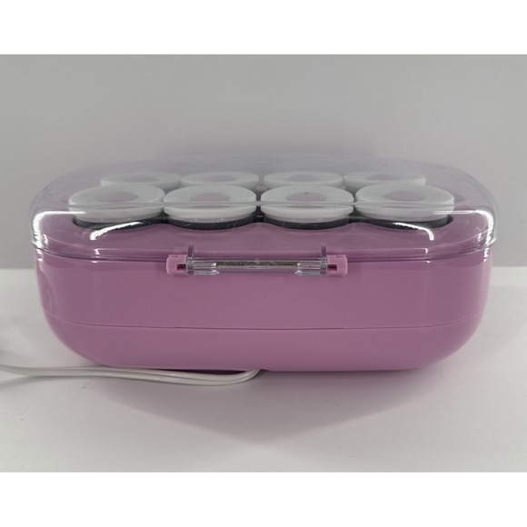 Conair InfinitiPro Mega Volume Waves 8 Jumbo Flocked 2" Hot Rollers PINK No Clip - Picture 4 of 4